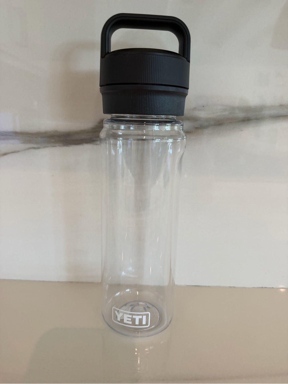 Yeti Clear Bottle with Black Carry Cap